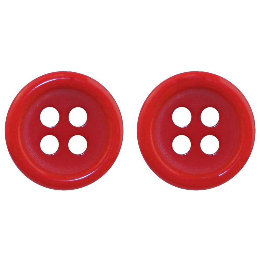 Image of two red coat buttons