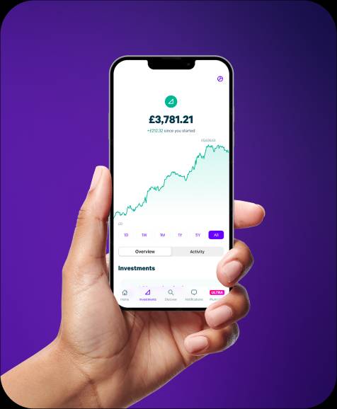 Smart Phone With Trading App Open