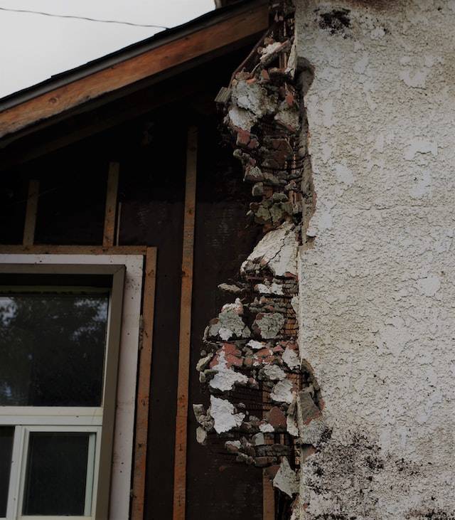 Crumbling Wall And Roof