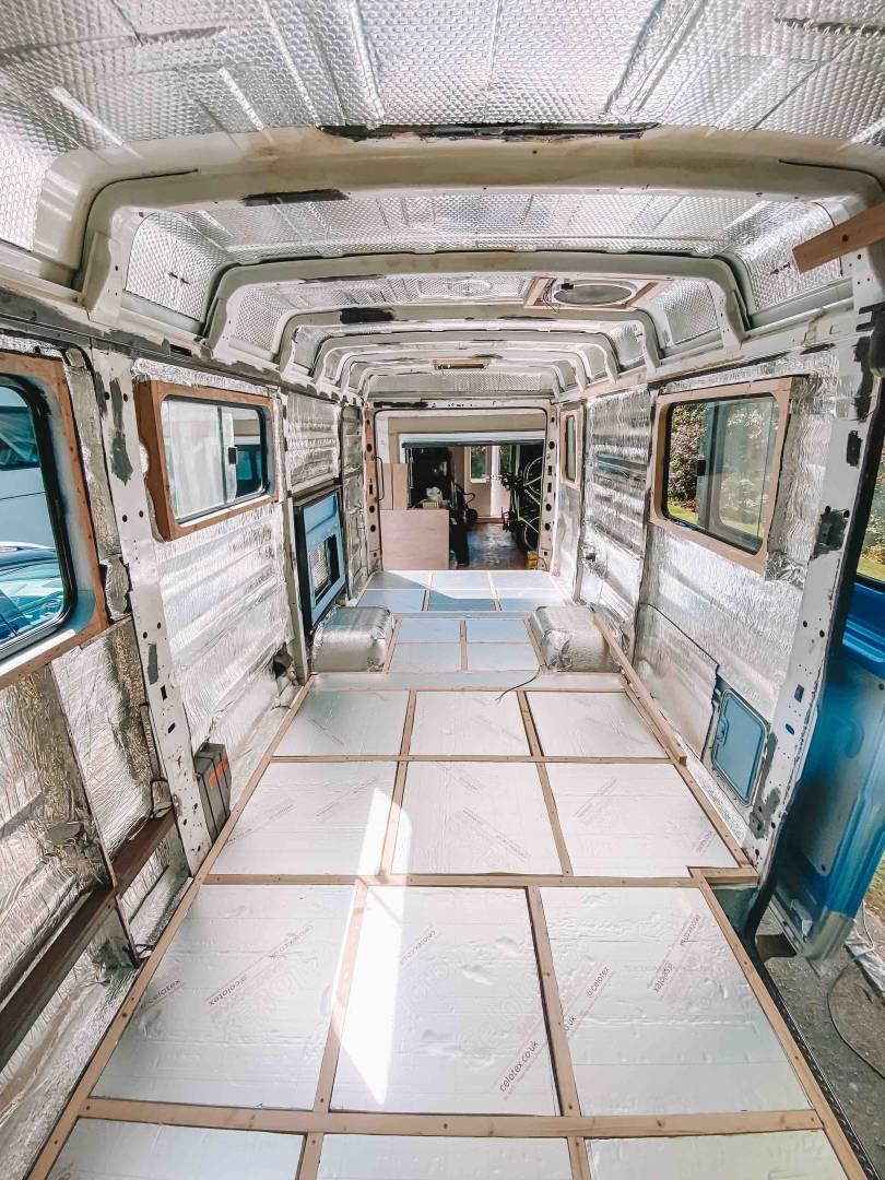 Stripped Back Interior Of Campervan By Maui And Us